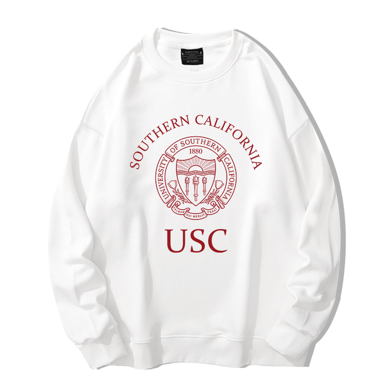 USC美国南加州大学校圆领卫衣