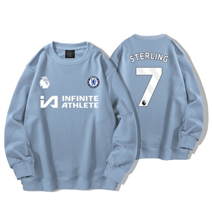 切尔西球衣23-24球员8号恩佐穆德里克卫衣加绒宽松上衣服外套长袖