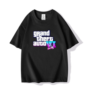 GTA6侠盗猎车手游戏周边R星steam短袖T恤衫男女纯棉半袖上衣休闲