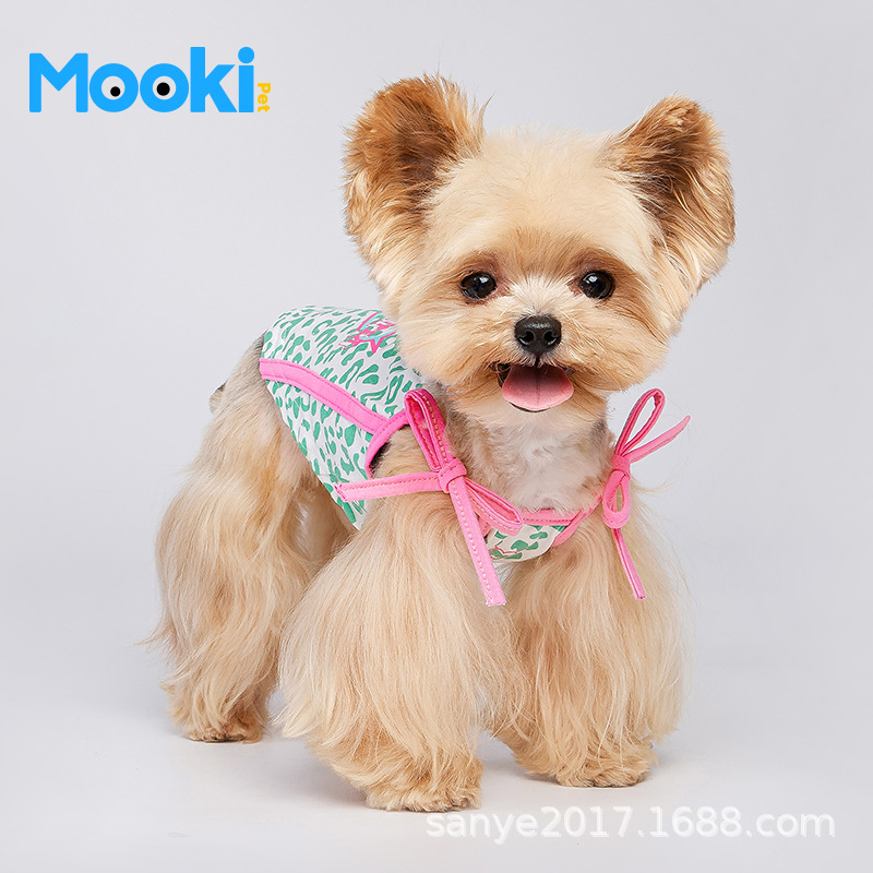 mookipet小体狗狗衣服春夏款背心小型犬比熊泰迪雪纳瑞春季吊带潮