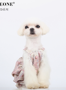 BITEONE【国境以南】猫咪狗狗衣服国风南瓜裙春夏新款