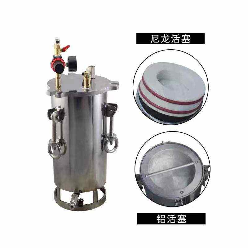 气动活塞压力桶气缸压力容器胶桶胶下水304粘胶高不锈钢出料压点