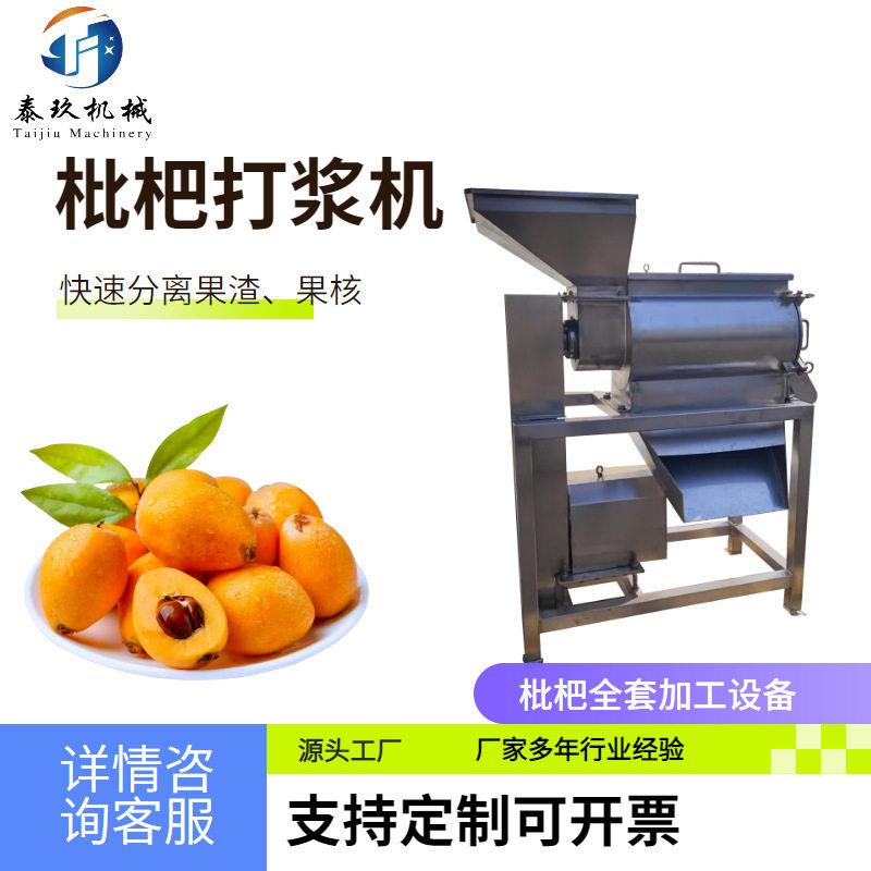 枇杷杨梅去核打浆机大型枇杷打浆设备商用枇杷制浆机去皮去核机器