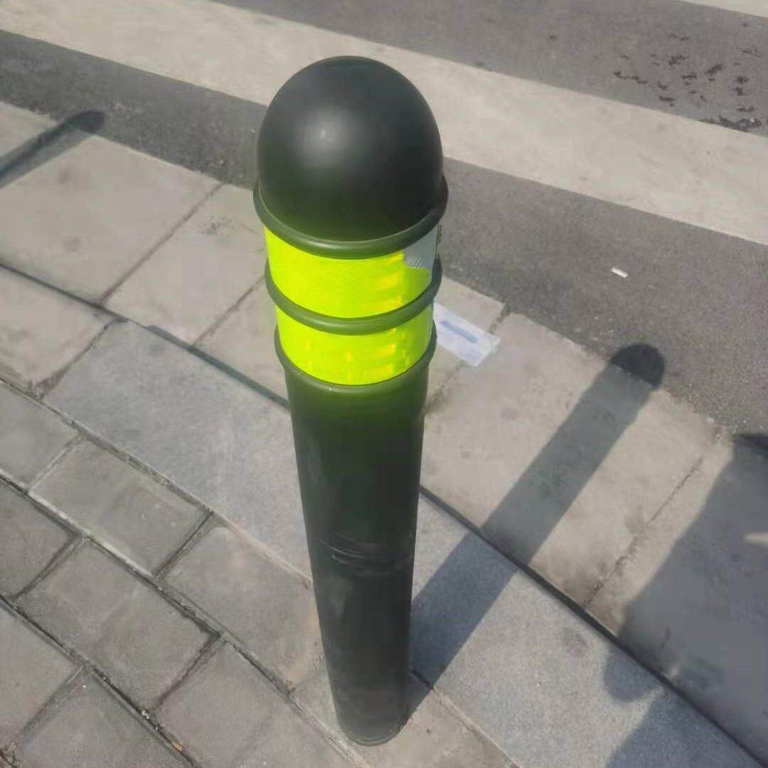 橡胶路桩预埋警示柱防撞柱弹力柱隔离桩塑料分道路口反光缓冲柱