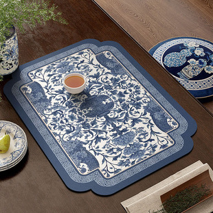 Olivia美式 硅藻泥餐垫防滑耐脏吸水垫高级感西餐垫家用餐具餐盘垫