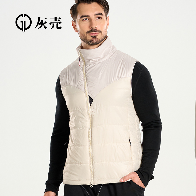 灰客男女美利奴羊毛保暖运动马甲