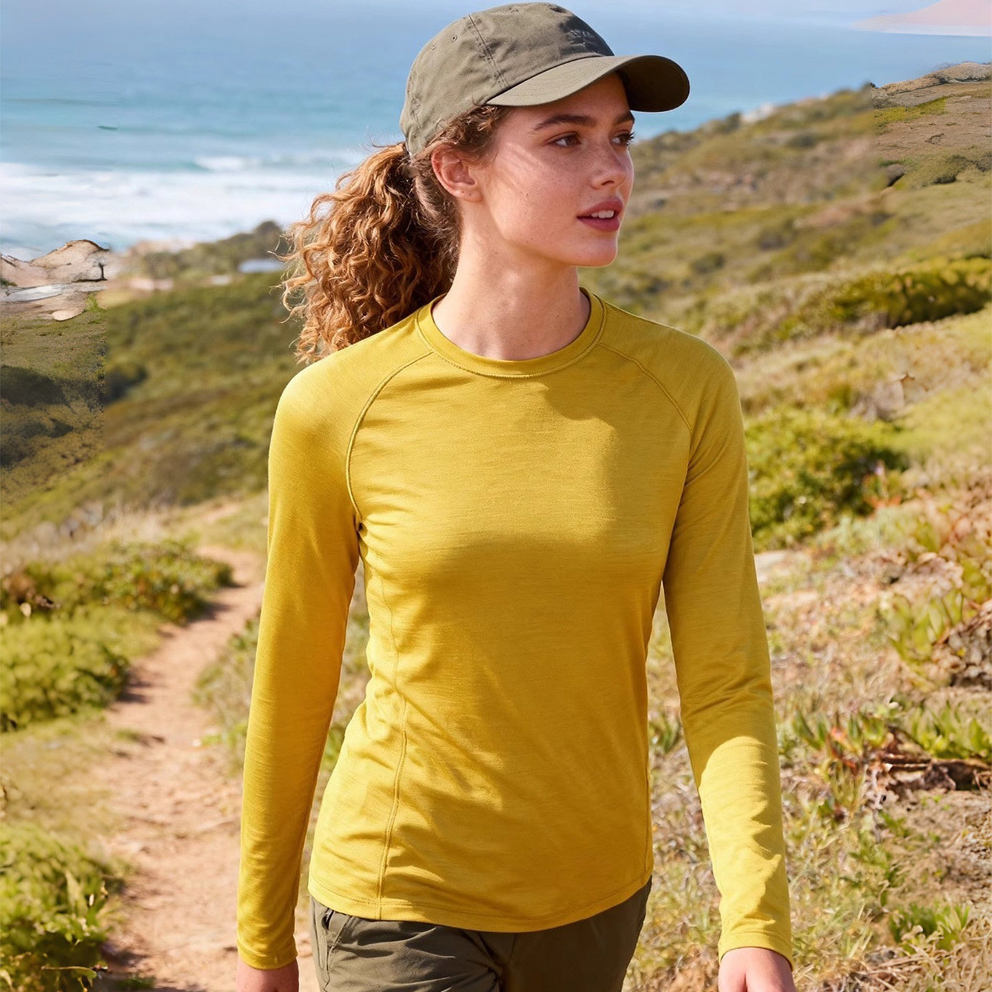 灰壳15.5微米美利奴羊毛速干衣女户外登山徒步滑雪内衣美丽诺长袖,户外/登山/野营/旅行用品,功能内衣上装,淘宝优惠券,粉丝福利购,淘宝优惠卷