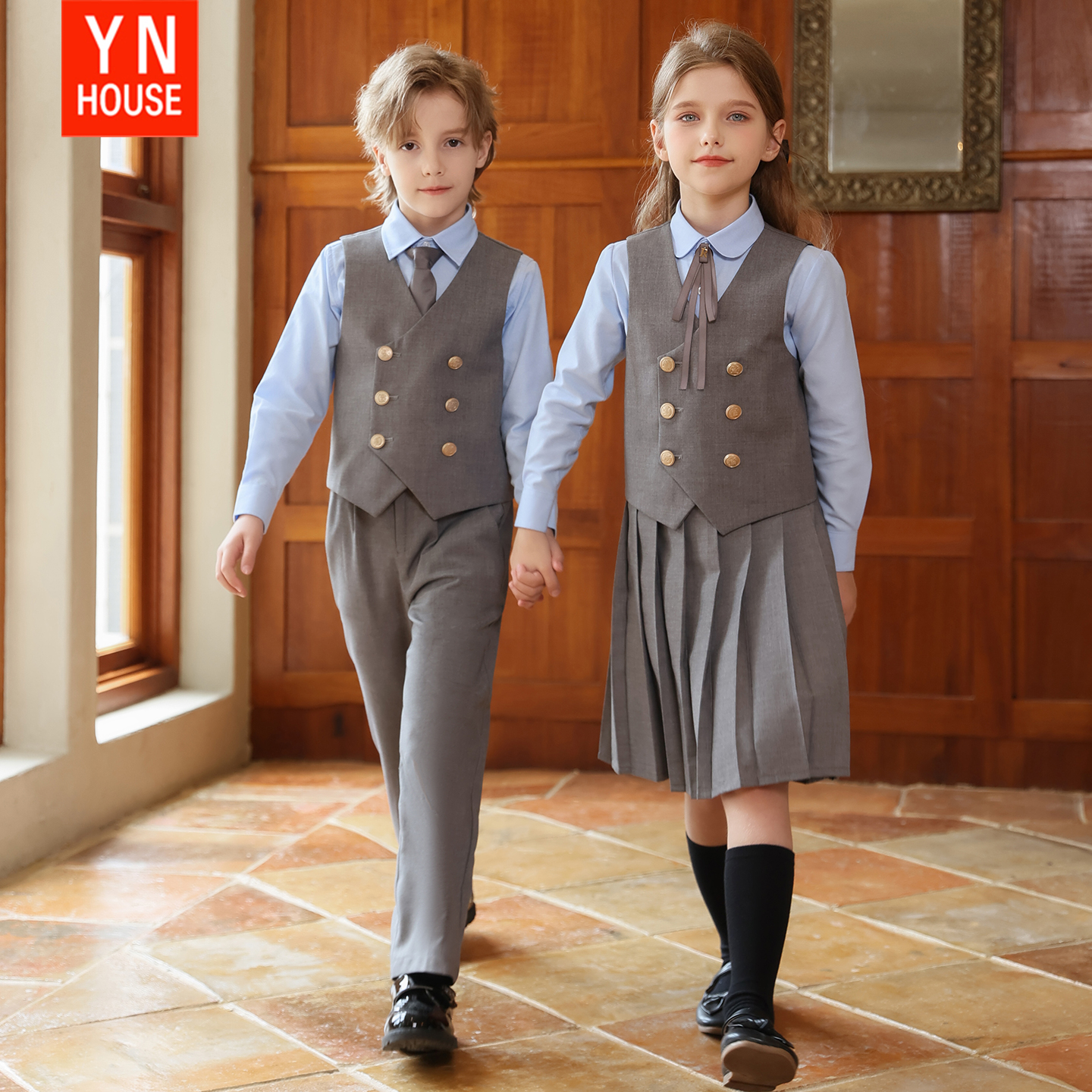 男童校服春秋款儿童运动会三件套