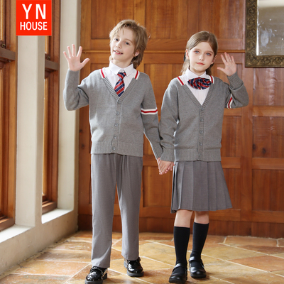 儿童演出服春秋长袖毛衣男女童班服大合唱朗诵表演服开学校服套装