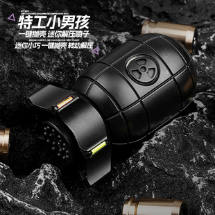 冰冰凉小男孩核弹解压玩具枪指尖陀螺可发射软弹发射器合金旋转