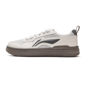 春季 男鞋 2025新款 滑板鞋 李宁青云菲林 复古舒适轻便运动鞋 休闲鞋