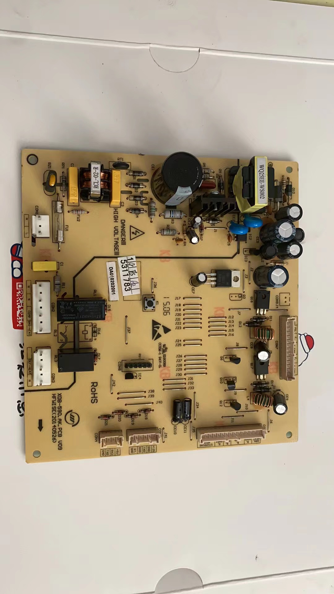 美的冰箱BCD-516-603-610电源板主板XDB-590.AK.PCB V07/V08/V09