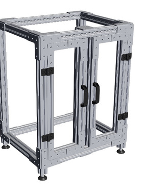 4040铝型材可拆卸设计 展示柜多层置物架 汽车4S店展示架