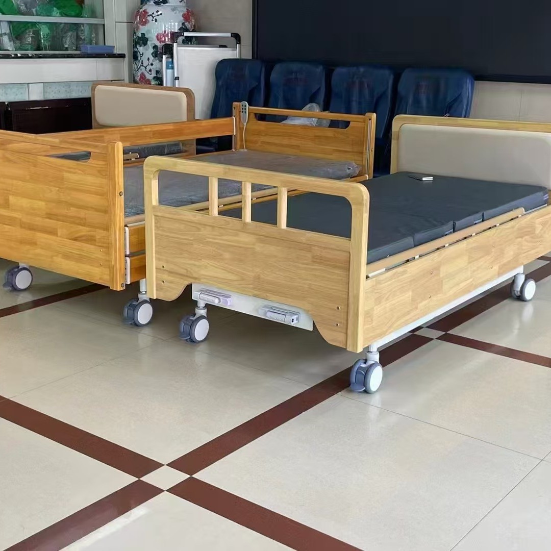 适老化实木颐养敬老院带扶手自理床养老院护理床家具老人公寓家具