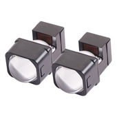 12v 三为车灯新款 1.5寸M15S 6000k双芯双杯矩阵LED小模组车灯升级