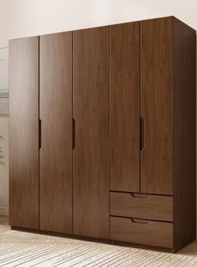 Tal实木橡木衣柜卧室家用北欧简约储物收纳柜子小户型中式中古风