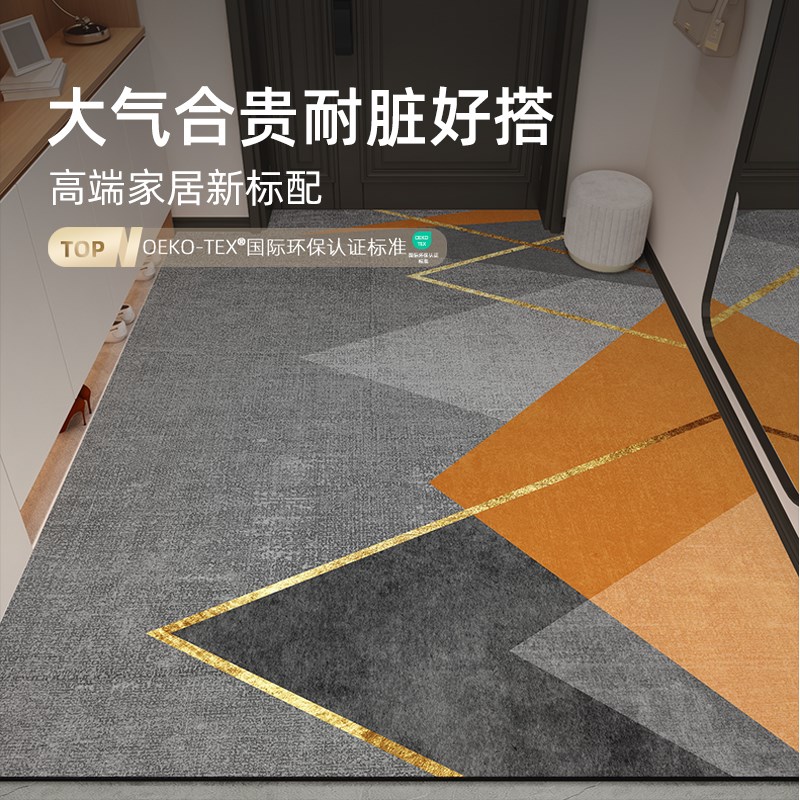 免洗可擦入户门地垫进门门口脚垫2025新J款门垫防滑PVC可裁剪地毯