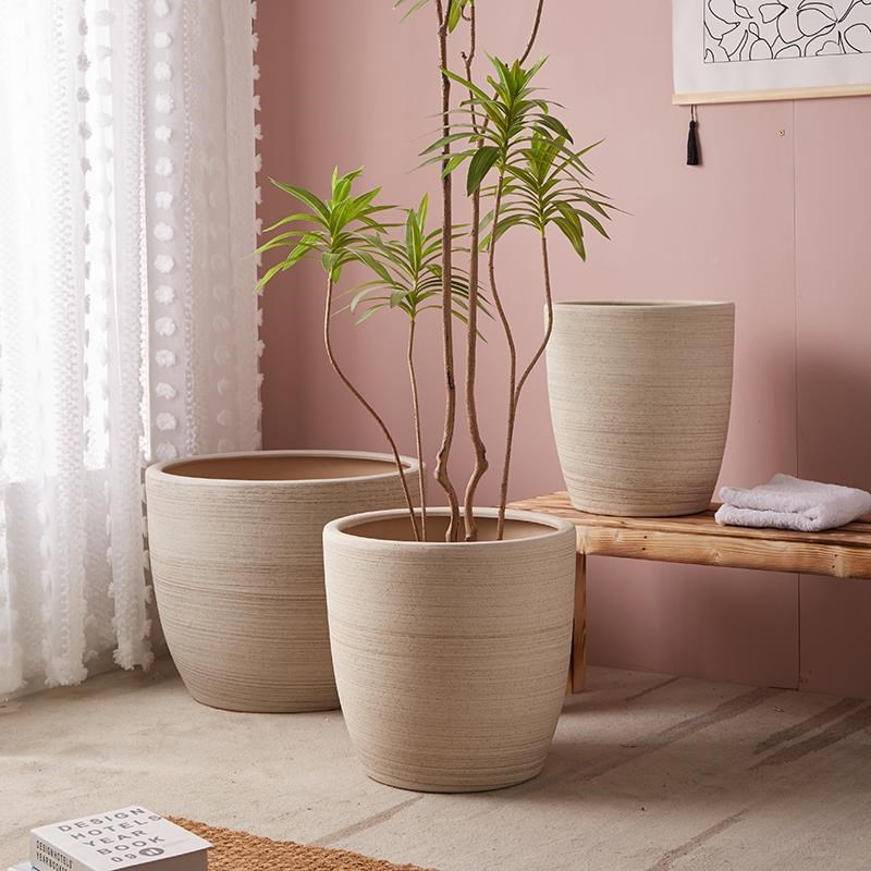 大码特大号QOH瓷盆种树发财树大口径5E0cm4花0以上陶栽树院庭园林