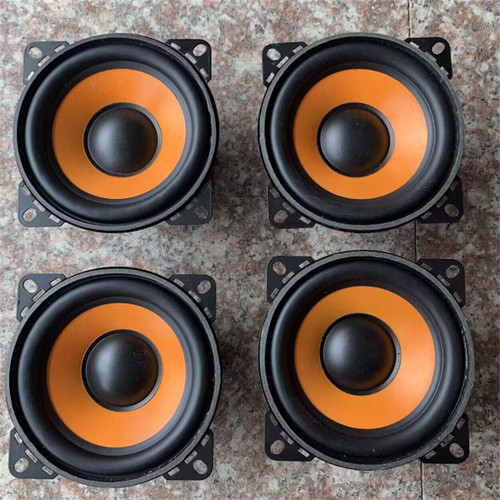 铂金之声4寸音响高重中低音汽车喇叭车载扬声器重低音炮无损改装