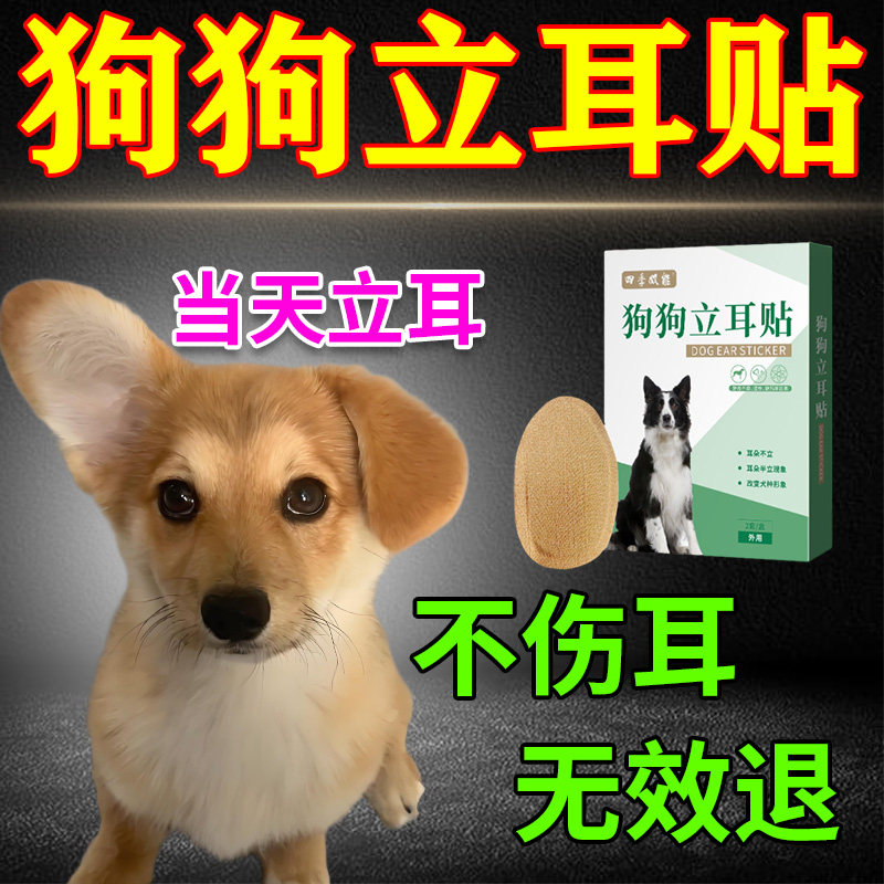 小狗立耳神器狗狗立耳贴德牧杜宾西高地雪纳瑞立耳辅助器耳朵固定