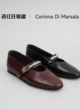 【西红氏•双11限时折扣】外牛内全羊单鞋X2555A3996-C916跟高3cm