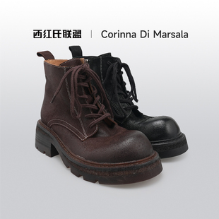 13跟高5cm半码 马丁靴X22B646386 拍大 西红氏