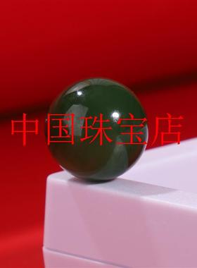 俄罗斯碧玉散珠菠菜绿玉髓圆珠子diy配饰手链项链半成品玉石珠子