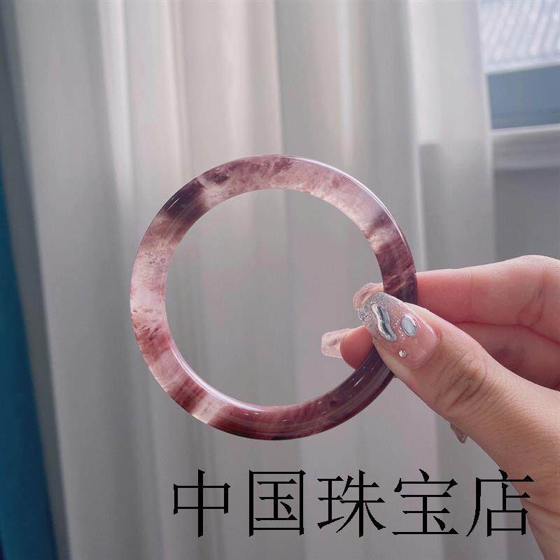 新疆金丝玉和田玉手镯女款叮当镯圆细条精选品高端玉石少女玉镯子