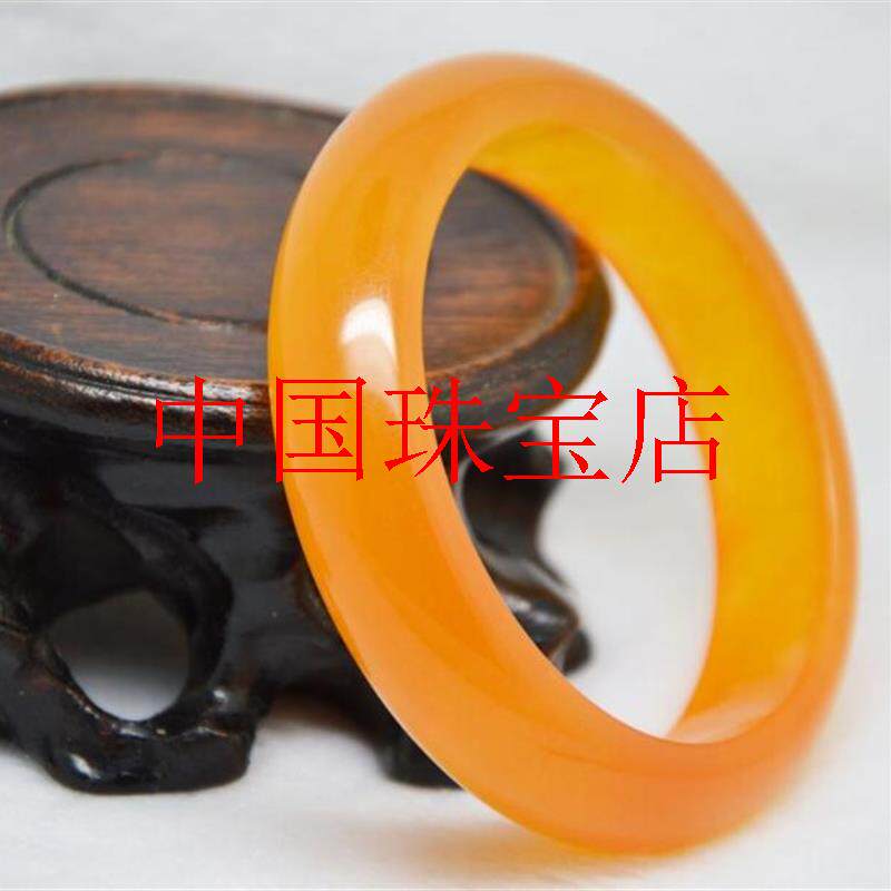 云南黄龙玉手镯冰种鸡油黄高级感黄龙玉镯时尚百搭小众感显白玉镯