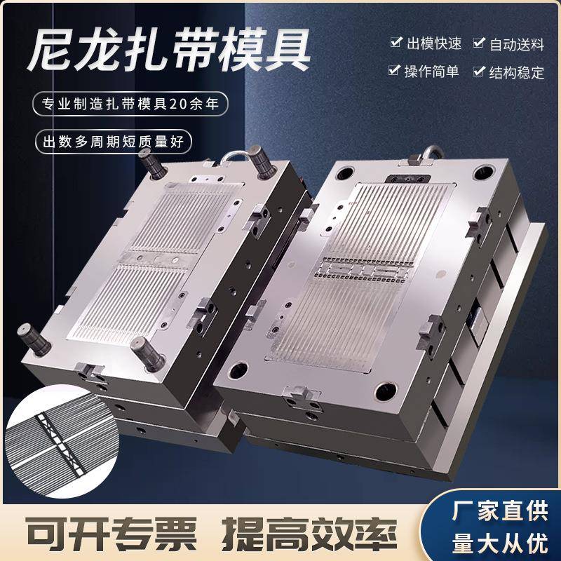 供应汽车扎带模具模具制造中心尼龙扎带模具固定式模具塑料模具