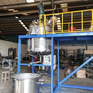 上海出口不锈钢反应釜1吨电加热真空搅拌釜食品饮料液体搅拌机