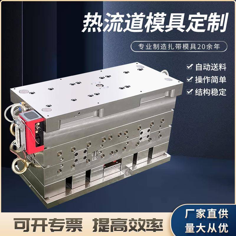 尼龙扎带模具热流道模具扎带模具封条扎带模具半固定式扎带模具