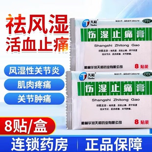 天和 伤湿止痛膏 8贴/袋风湿性关节炎肌肉疼痛关节肿痛