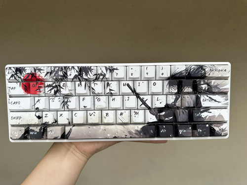 国风武侠残阳 PBT原厂正刻键帽 适用wt ez63 made68等