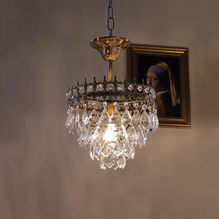 客厅吸顶灯法式简约后现代轻奢大气大厅灯具餐厅卧室水晶吊灯