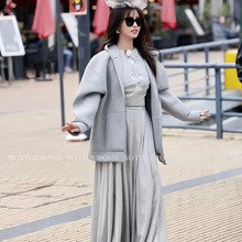 韩国潮牌NEUADULT卫衣虞书欣同款开衫连帽拉链外套女纯棉宽松男女