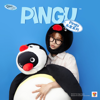 山莫pingu企鹅头套女性秋冬季