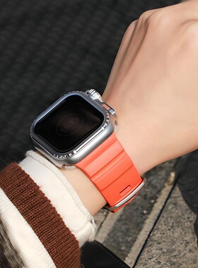 适用于appleiwatchS11/1098ultra3苹果手表FKM野径氟橡胶表带运动