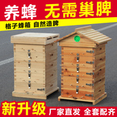 中蜂格子箱煮蜡土养蜜蜂箱2.0加厚全套杉木蜂箱全套蜂桶养蜂工具