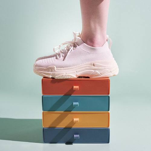 DIY桌面收纳盒塑料抽屉式宿舍整理箱收纳办公室小抽屉盒储物