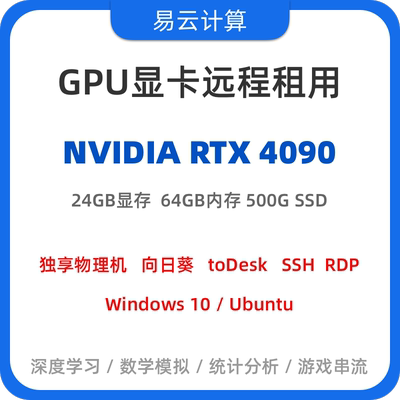 大显存高算力深度学习模型训练