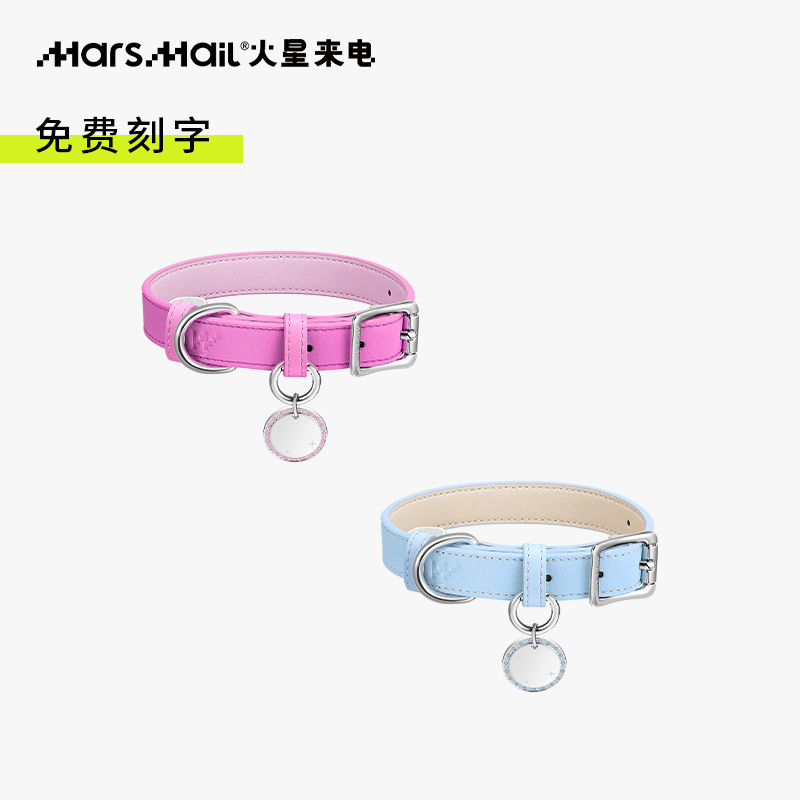 火星来电宠物定制名牌项圈牵引绳