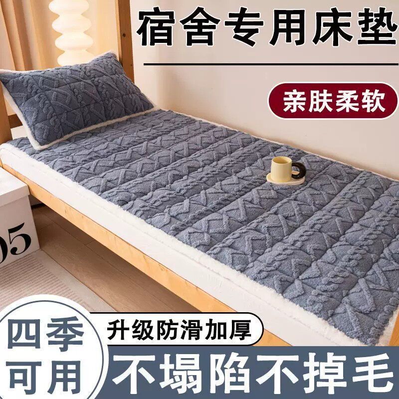 冬季保暖塔芙绒床垫软垫加绒垫毯学生宿舍可机洗被褥子牛奶绒床盖