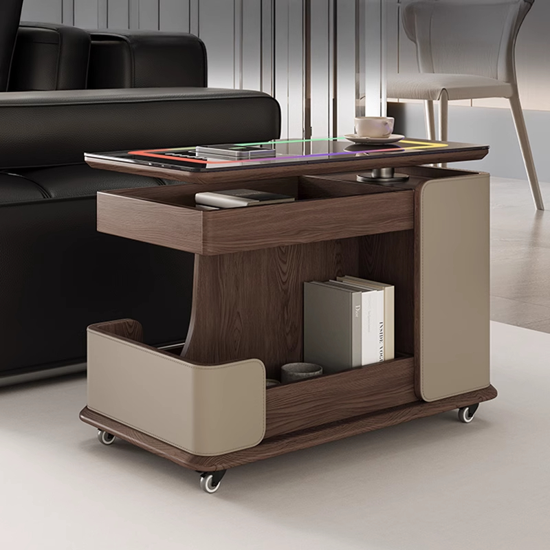 复古小户型沙发边柜可移动小茶几