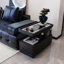 可移动茶几小户型现代简约边柜轻奢客厅意式 沙发边几推车 极简新款