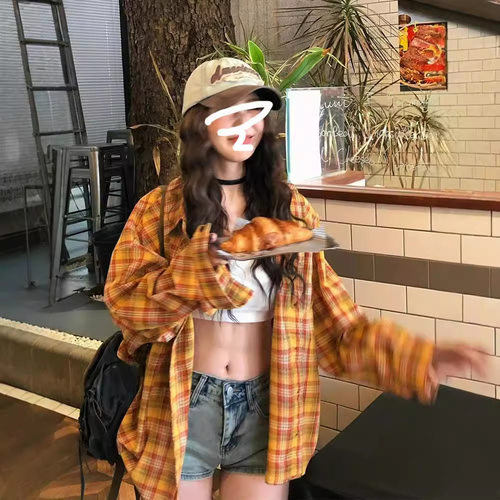 春秋时尚港风复古宽松姜