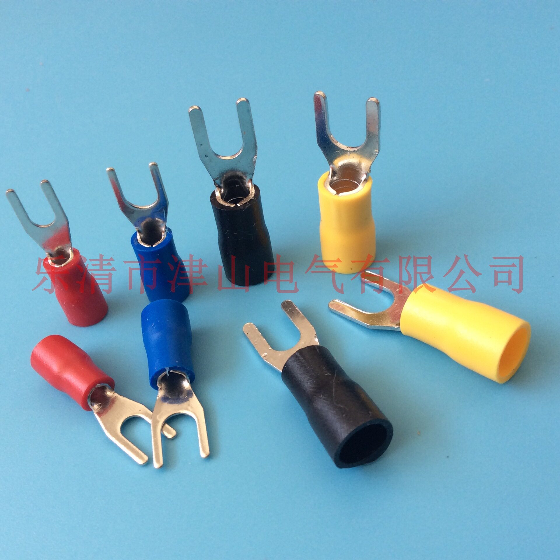 4l 叉型预绝缘端头 y形铜端子 冷压接线端子