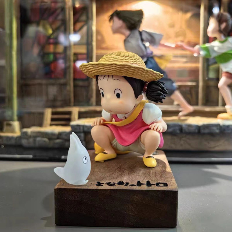 宫崎骏角色系列 龙猫与小梅手办 可爱动漫美少女模型摆件周边礼物