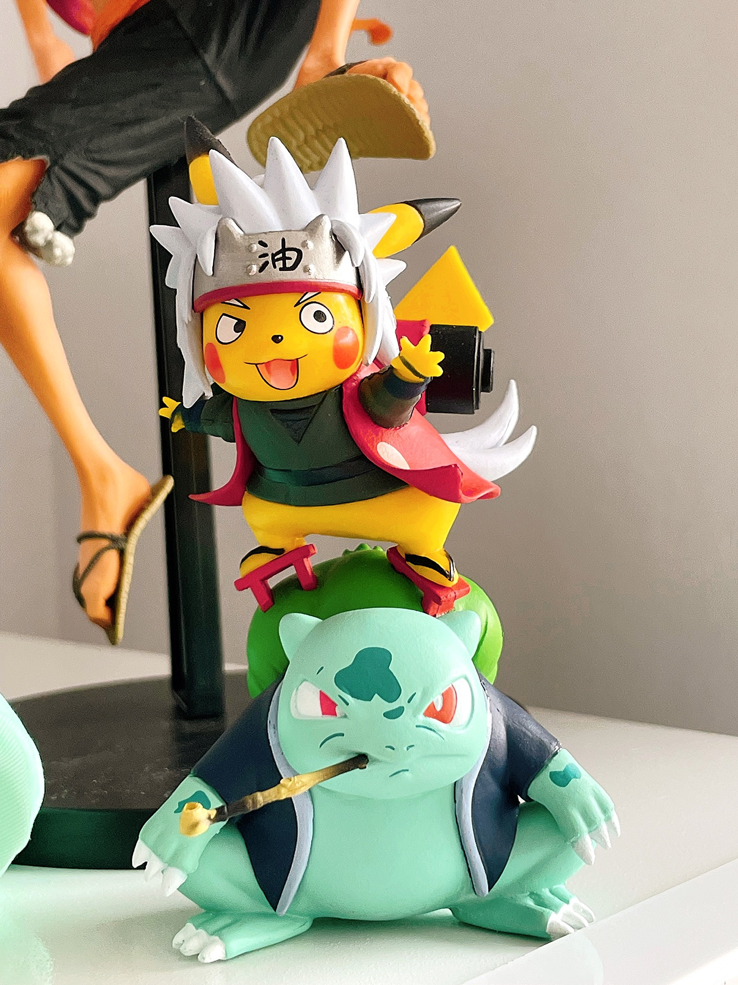 神奇宝贝妙蛙种子COS自来也蛤蟆仙人手办车载模型摆件礼物