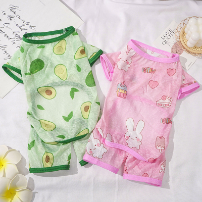 猫咪衣服夏天薄款透气凉感衣